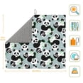 thumbnail image 3 of Naloa Panda And Eucalyptus Dish Drying Mat for Kitchen Counter, Heat Resistant Drainer Mats, Absorbent Draining Mat,Dish Rack Pad,16"x18", 3 of 8