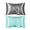 Dark Gray&Mint Green Silk Pillowcase#2, variant on Silk Pillowcase for Hair and Skin, Real Silk Pillow Cases Queen, Not Satin Pillowcase, Zipper Closure (Purple,20x26in）