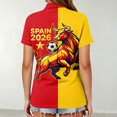 thumbnail image 4 of Women's Football Graphic T-Shirt, Women's Fashion Printed Short Sleeve Sports Top, Casual Athletic Workout Tee for Soccer Tournament 2026 Red Size: 2XL, 4 of 5