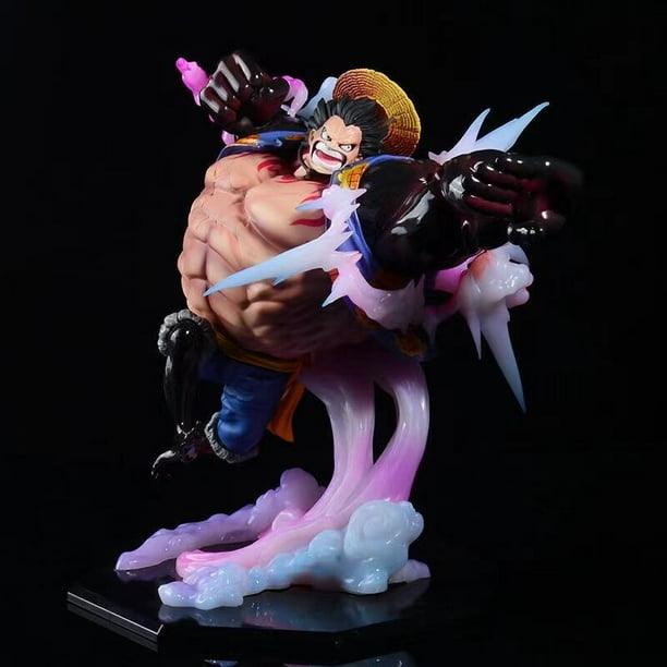 Jiehechuang One Piece Figure Monkey D Luffy Anime Figure Gk Gear 4 Action Figure Model Collection Dolls Statue Toys Figma Children Gifts Other