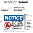 thumbnail image 2 of (2 Pack) Do Not Place Objects On Top Sign, 2 of 7