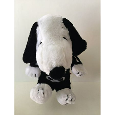 Snoopy in a Skeleton Halloween Costume Animated Plush