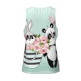 thumbnail image 5 of Easygdp Cute Panda Men's Tank Top, Sleeveless Muscle T Shirts, Breathable, Quick-Dry, Loose for Gym, Running, Fitness - XX-Large, 5 of 9