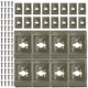 thumbnail image 1 of TABLETREANDS 100 Pares De Clips Para Cable Dorados De Acero Inoxidable Para Cercas Con Tornillos Autorroscantes, 1 of 8