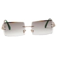 thumbnail image 2 of 4Pack Fashion Womens Rectangle Cut De Sol Lentes Teñidas Protección Sunnimix Gafas de sol rectangulares para mujer, 2 of 8