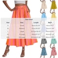 thumbnail image 4 of Yxbdin Striped Print Flowy Skirts for Women with Pockets Beach Vacation A Line Skirt Casual High Waisted Midi Skirt Comfortable Loose Skirt, 4 of 7