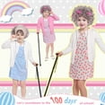 thumbnail image 7 of Alaiyaky Old Lady Costume 9 Pcs 100 100th Days of School Costume Dress Up Granny Grandma Cosplay Outfits, 7 of 7