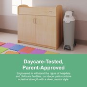 Foundations Premium Hands-Free Tall Diaper Pail with Wheels