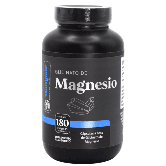 Glicinato De Magnesio 180 Cápsulas De 500 Mg Glycinate Magnesium Suplemento Alimenticio Vegano Alta Absorción | Momosie