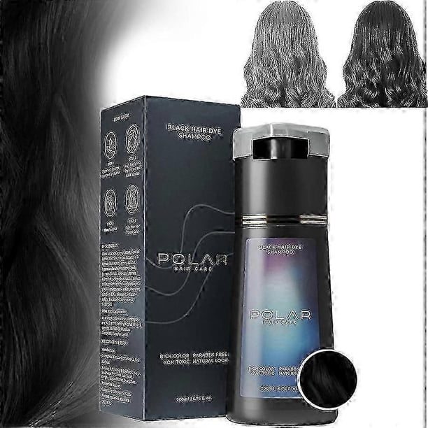Hair Dye Shampoo, Instant Hair Color Shampoo for Gray Hair Coverage Suitable for Women & Men 200ml