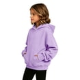 thumbnail image 6 of Mitankcoo Girls Oversized Pullover Hoodie Basic Long Sleeve Sweatshirt with Kangaroo Pocket for Casual, 6 of 8