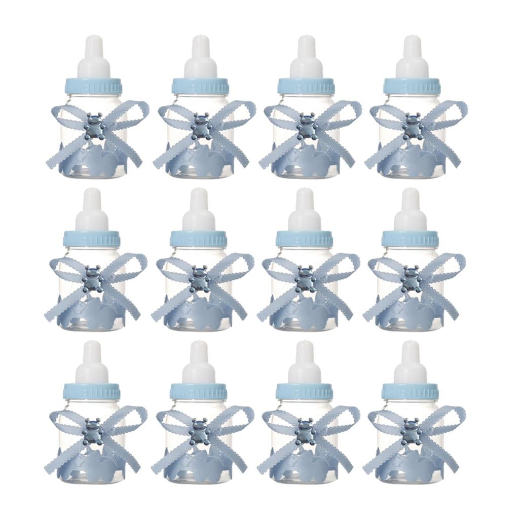 Botellas de bebé Shower, 12 piezas baby Shower Favors Botellas de con ...