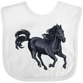 thumbnail image 3 of Inktastic Beautiful Galloping Black Horse Boys or Girls Baby Bib, 3 of 4