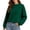 Green, variant on FASHOFT Crew Neck Sweatshirt For Women Oversized Long Sleeve Solid Comfy Pullover Basic Hoodie Fall Outfits Blue L