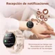 thumbnail image 3 of FoxBox- Smartwatch Para Mujer Reloj Inteligente Deportivo BW0608 Android / IOS 1.39" con red móvil caja 1.39manos de aleación dorada, malla dorada de acero inoxidable y bisel dorado de alloy, 3 of 8