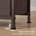 thumbnail image 2 of Nightstands Set of 2 with 2 Drawers, Bedside Table Small Dresser with Removable Fabric Bins for Bedroom Nursery Closet Living Room - Sturdy Steel Frame, Wood Top - Coffee Brown/Dark Walnut, 2 of 4