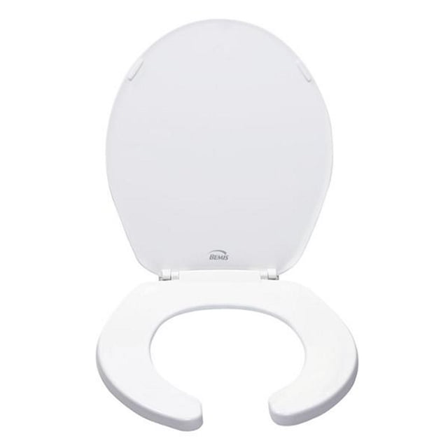 asiento para baño bisagras ajustables redondo blanco plástico