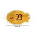 thumbnail image 3 of xaoyunyn Special Shaped Taiyaki Imitation Wool Bathroom Mat Super Absorbent Non Slip Floor Mat for Living Room,Kitchen Entryway Easy to Clean,Soft Texture, 3 of 6
