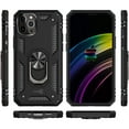 thumbnail image 7 of CoverON Apple iPhone 12 Mini Ring Case, Kickstand Rugged Phone Cover Magnetic Car Mount Compatible - Black, 7 of 7