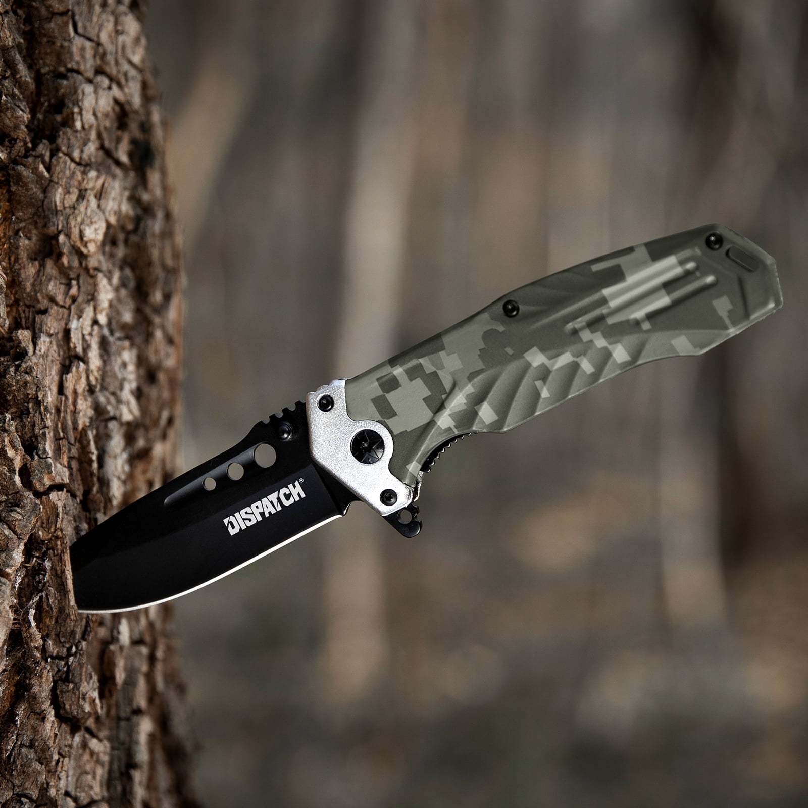 Dispatch 8.39" 2PCS Fixed Blade Knife, Hunting Knife Set ,Folding Knife Set with Nylon Sheath, EDC Knife