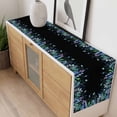 thumbnail image 4 of Colorful Leaf Table Runner - 72 Inch Long, Kitchen Dining Table Runner Dresser Scarves, Farm Pastoral Plant Watercolor Black Farmhouse Decor for Coffee Tables Wedding Party Banquet, 4 of 8