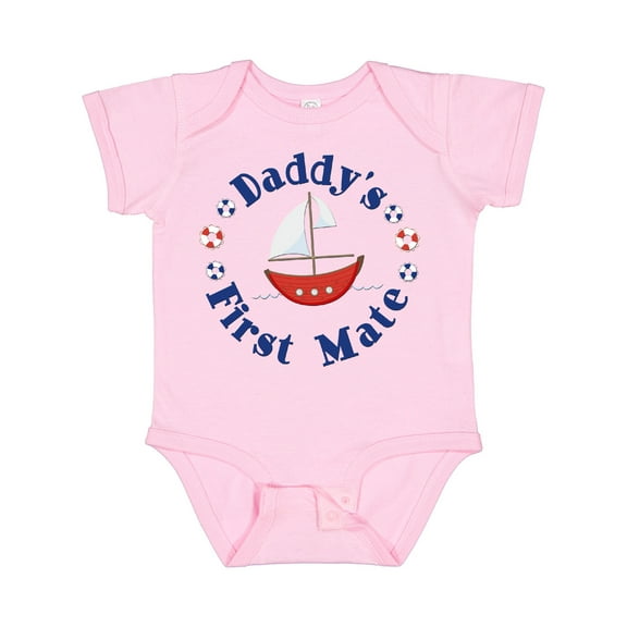 Inktastic Daddy's First Mate Boys or Girls Baby Bodysuit