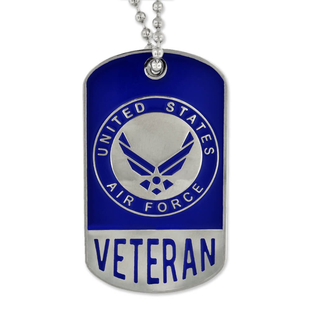 PinMart's Military USAF Air Force Engravable Personalized Dog Tag