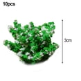 thumbnail image 1 of 10 Pcs Green Bushe Shrubs White Flowering 3cm Tall Outdoor Landscaping Decor, 1 of 1