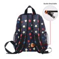 thumbnail image 5 of FORMRS School Backpack with Front Zippered Pocket 12" Student Travel Daypack, Red Starry Pattern, 5 of 6