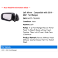 thumbnail image 2 of Left Mirror - Compatible with 2019 - 2021 Ford Ranger 2020, 2 of 2