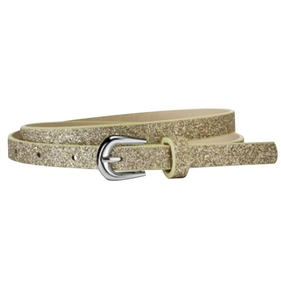 AUNVITO Clearance Children's and Girls' Peach Heart Buckle Fashion Belt with Sequin Hole Hollow Decoration Belt Summer Kids Clothes