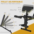 thumbnail image 4 of CoSoTower Adjustable Weight Bench, Sit Up Dumbbell Bench, Multi-Functional Purpose Hyper Extension Workout Bench with Adjustable Seat and Back Angle, 4 of 7
