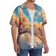thumbnail image 2 of Fotbe Cloud Sleeping Cat Camisa Estampada de Manga Corta para Hombre, Casual de Verano, Estilo Playero, Sin Arrugas-Medium, 2 of 5