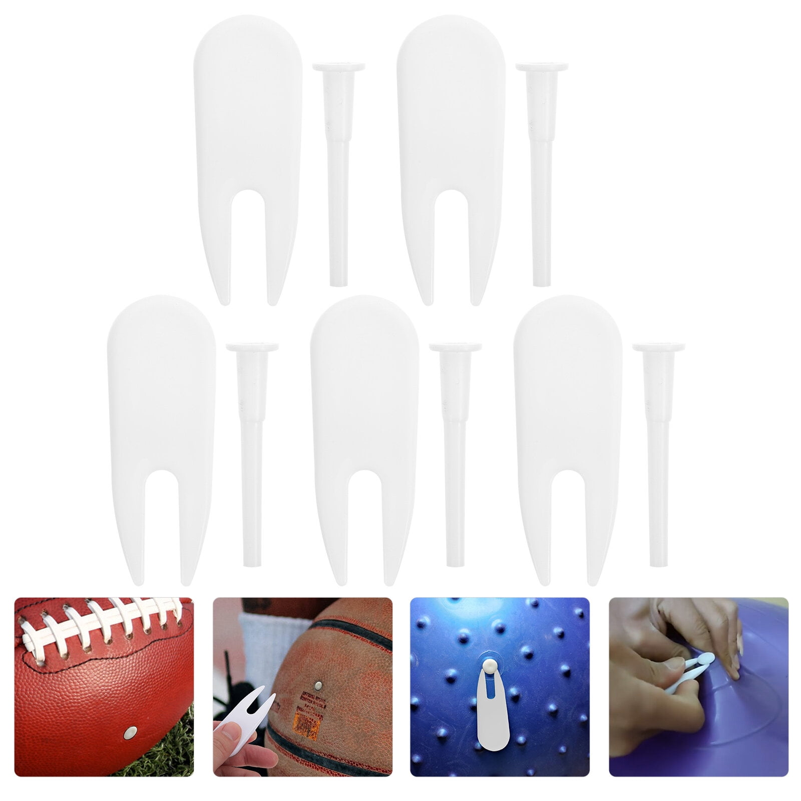 5 Sets Exercise Balls Plug with Stopper Remover Pullers Yoga Balls