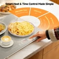 thumbnail image 6 of FEPPO Electric Food Warming Tray, 47" x 15" Extra-Large 3-in-1 Expandable Modular Warmer with Independent Temperature & Timer Control, Ideal for Parties & Buffets (White), 6 of 8