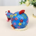 thumbnail image 4 of Taicans Chicken Table Art Sculpture Funny Resin Figurine Decoration,Colorful Silly Chicken Happy Expression Chicken Scene Party Decoration Blue, 4 of 6