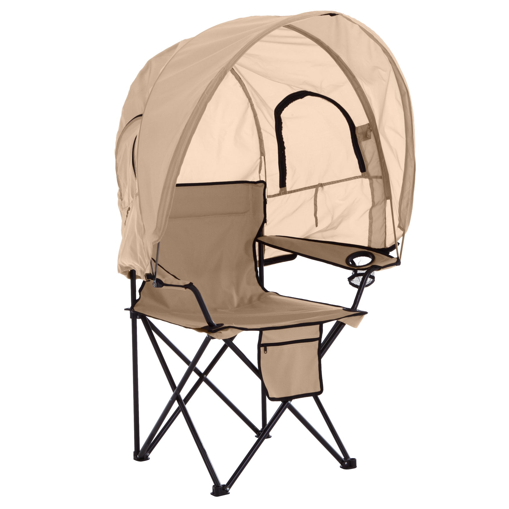 BrylaneHome Camp Chair With Canopy 