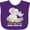 Purple, variant on Inktastic I'll Never Forget That My Nana Loves Me with Cute Elephants Boys or Girls Baby Bib