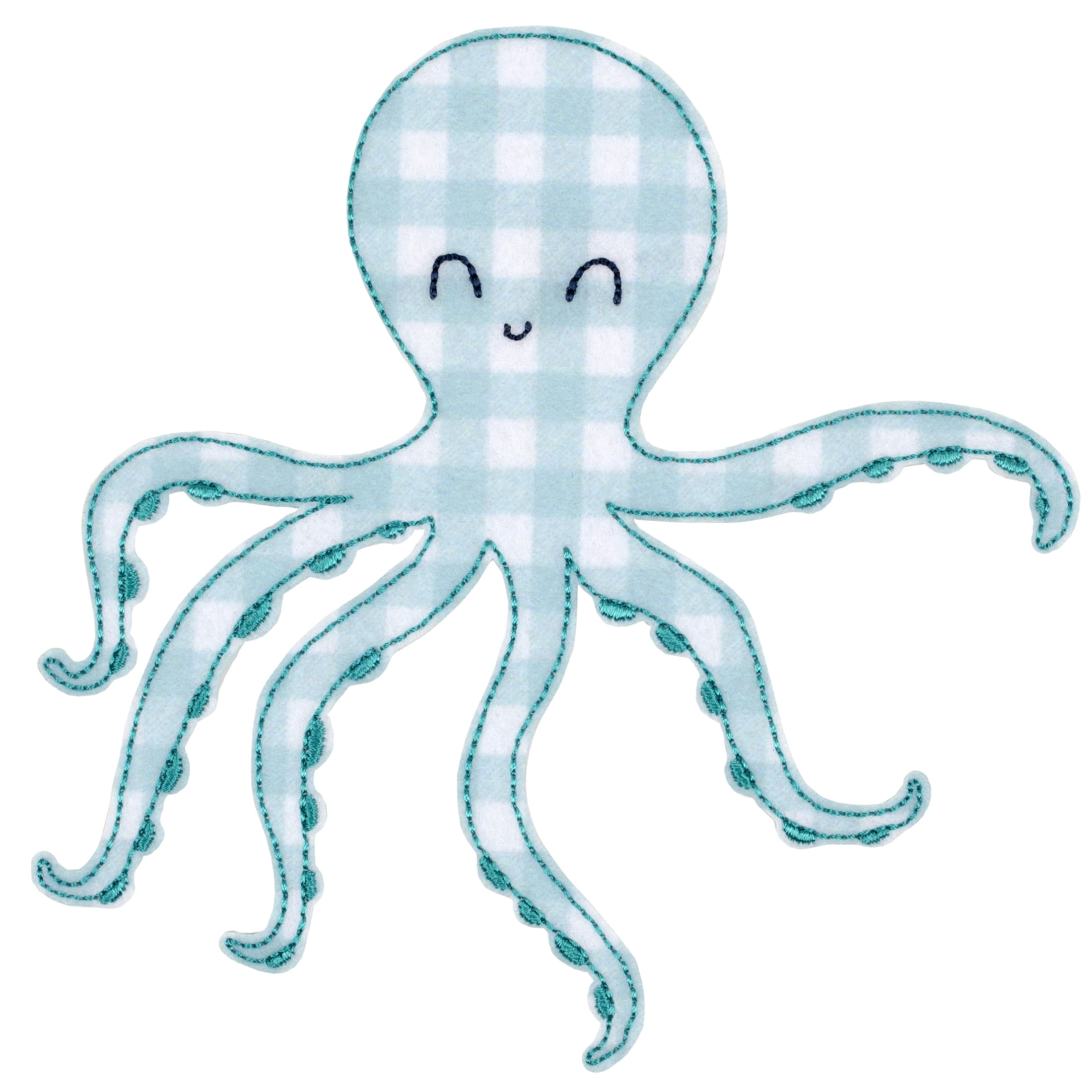 Little Feet Boutique Sea Life Octopus Iron-On Appliqué, Multi-Color 1 Piece