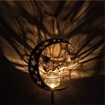 thumbnail image 7 of Solar Fairy Moon LED Light Outdoor Garden Moon Star Crackle Glass Globe Stake Metal Lights Decorative Waterproof Warm White LED for Pathway Lawn,Patio or Courtyard, 7 of 7