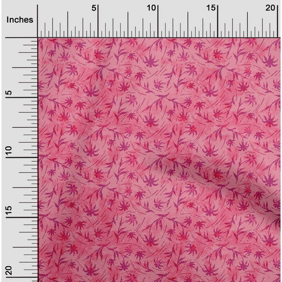 oneOone Viscose Jersey Pink Fabric Batik Sewing Material Print Fabric By The Yard 60 Inch Wide
