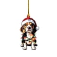 thumbnail image 2 of Christmas Ornament Adorable Dog Design Acrylic Perfect for Tree Decoration Festive Decor Ideal for Christmas Season/ Christmas Ornament G, 2 of 6