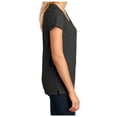 thumbnail image 3 of Yellow Rooster Women's Short Sleeve V-Neck Re-T-Shirts Charcoal Heather 4XL, 3 of 6