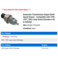 thumbnail image 2 of Automatic Transmission Output Shaft Speed Sensor - Compatible with 1995 - 1997, 2003 Jeep Grand Cherokee 4.0L 6-Cylinder 1996, 2 of 2