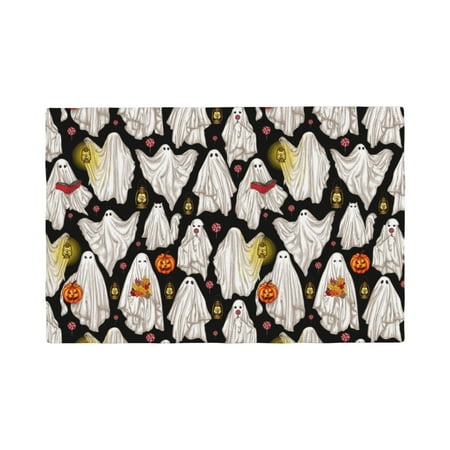 

Placemats Set of 4 Different Ghosts Heat Resistant Non - Slip Place mats Waterproof table mat for Kitchen Dining-6片装