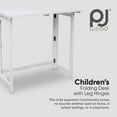 thumbnail image 2 of PJ Wood Children's Folding Desk w/Leg Hinges for Studying, Arts and Crafts, 2 of 9