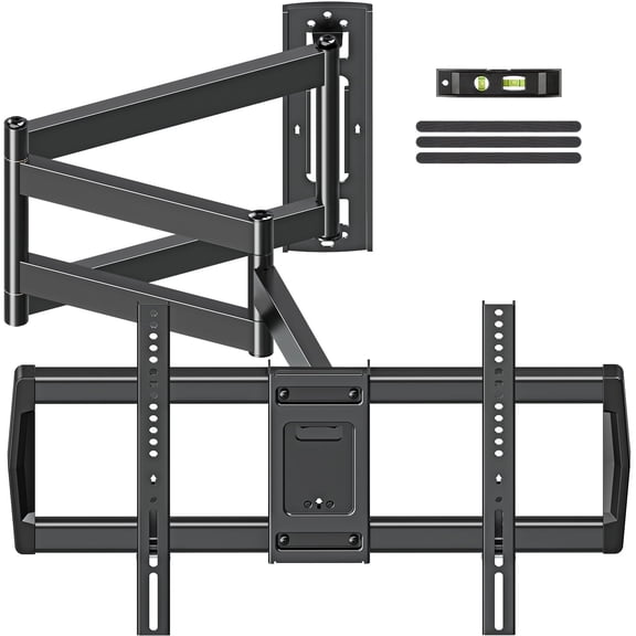 MOUNT PRO Full Motion TV Wall Mount 37.9" Long Arm TV Wall Mount for Most 42-75 Inch TVs, Max VESA 600x400mm and 99lbs Corner TV Wall Mount  with Long Extension & Tilt & Swivel Articulating Arm