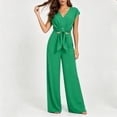 thumbnail image 4 of gbyLJF Womens 2 Piece Outfits Sleeveless Tank Top High Waisted Wide Leg Pant Loungewear Sets Summer Casual Tracksuit, 4 of 6
