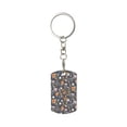 thumbnail image 2 of Uemuo Wildflowers Pattern Rectangular Metal Keychain - Durable, Stylish, and Personalized Key Ring for Men and Women,Engraved Keychain,Gift Slim Sturdy Keychain, 2 of 7