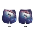thumbnail image 5 of Lsque Planets Stars And Galaxies Printed Women's Running Shorts with Liner Pockets,Elastic Quick Dry Workout Athletic Gym Yoga Shorts,Womens High Waist Shorts-X-Large, 5 of 9